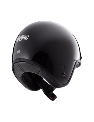 Comprar Casco Jet Simpson Chopper Negro Brillo a precio de oferta