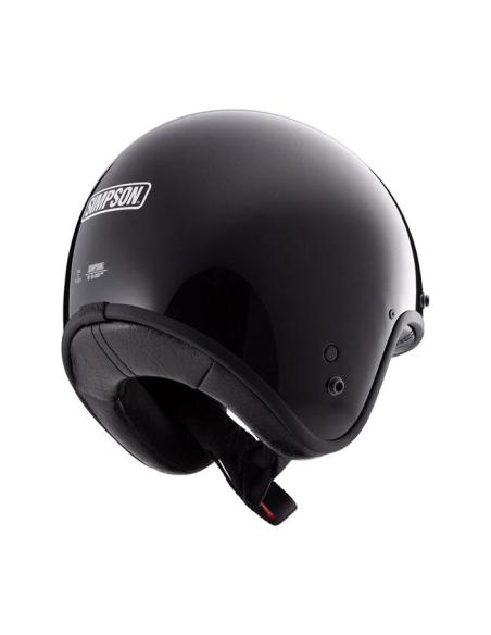 Comprar Casco Jet Simpson Chopper Negro Brillo a precio de oferta