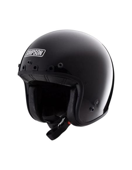 SIMPSON CHOPPER GLOSS BLACK JET HELMET