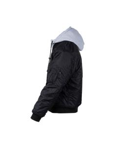 Acquista Giacca Bomber Ma-1 Nera Con Cappuccio a prezzo scontato 2