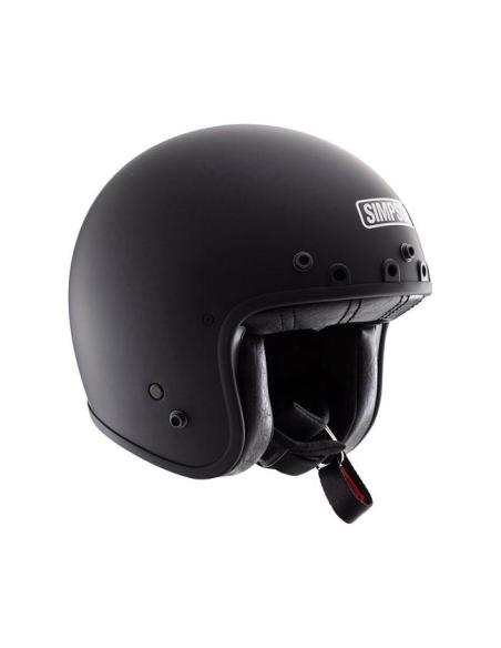 CASQUE JET SIMPSON CHOPPER NOIR MATE