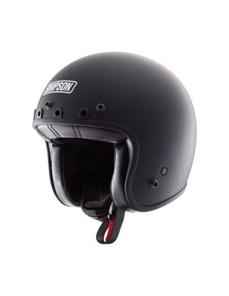 CAPACETE JET SIMPSON CHOPPER PRETO MATE