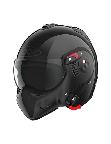 CAPACETE MODULAR ROOF BOXER ALPHA PRETO BILHANTE