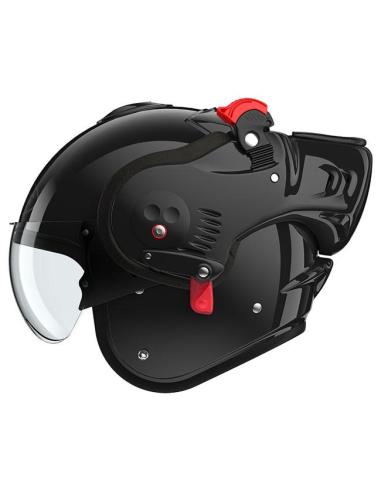 CAPACETE MODULAR ROOF BOXER ALPHA PRETO BILHANTE