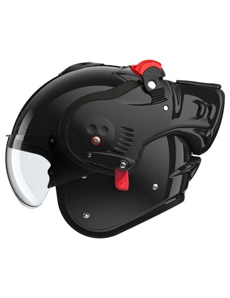 CAPACETE MODULAR ROOF BOXER ALPHA PRETO BILHANTE