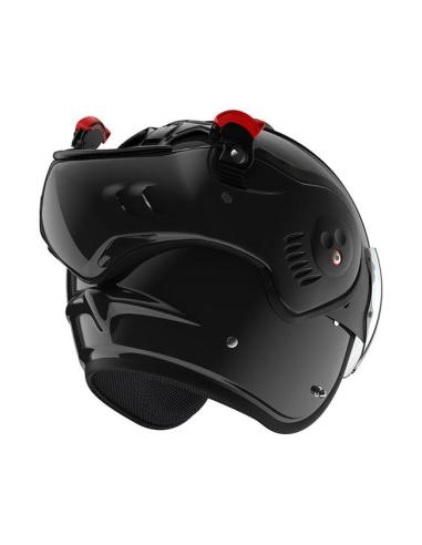 CAPACETE MODULAR ROOF BOXER ALPHA PRETO BILHANTE