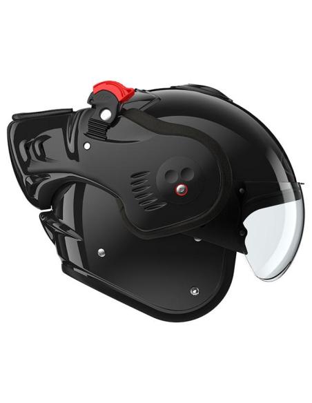 CAPACETE MODULAR ROOF BOXER ALPHA PRETO BILHANTE