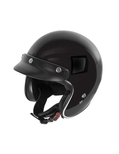 CASQUE JET FIBRE DE VERRE 22.06 PETIT ET LÉGER G02X - NOIR