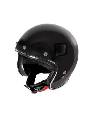 CASQUE JET FIBRE DE VERRE 22.06 PETIT ET LÉGER G02X - NOIR