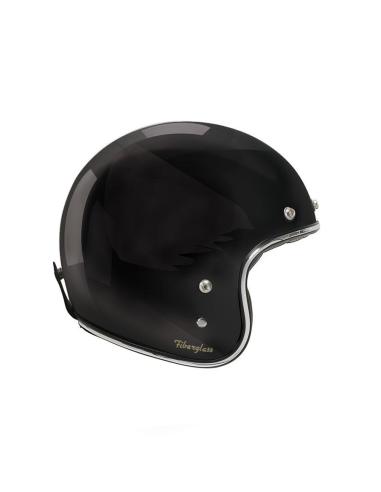 CASQUE JET FIBRE DE VERRE 22.06 PETIT ET LÉGER G02X - NOIR