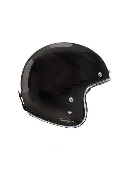 CASQUE JET FIBRE DE VERRE 22.06 PETIT ET LÉGER G02X - NOIR