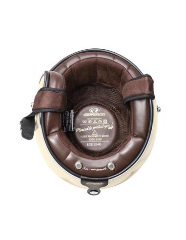 JET HELMET FIBERGLASS 22.06 SMALL AND LIGHT G02X - CREAM