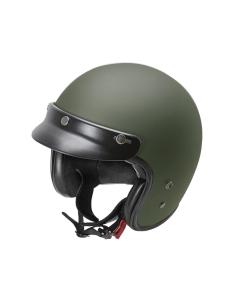 JET HELMET FIBERGLASS 22.06 SMALL AND LIGHT G02X - GREEN MATT