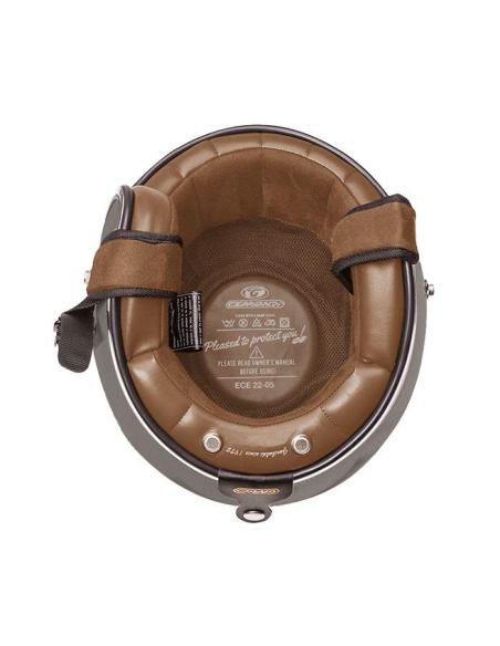 CASQUE JET FIBRE DE VERRE 22.06 PETIT ET LÉGER G02X -  TITANIUM MATT
