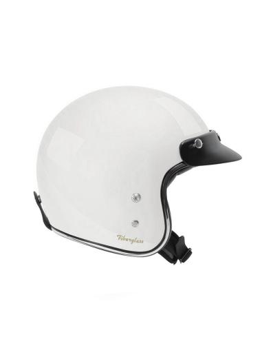 CASQUE JET FIBRE DE VERRE 22.06 PETIT ET LÉGER G02X -  PEARL WHITE
