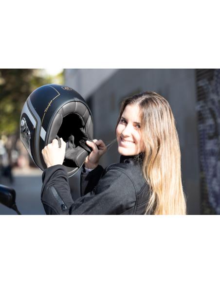 CASQUE INTÉGRAL FIBRE DE VERRE 22.06 SÉCURISÉ ET CONFORTABLE G07X - SEDONA BLACK MATT