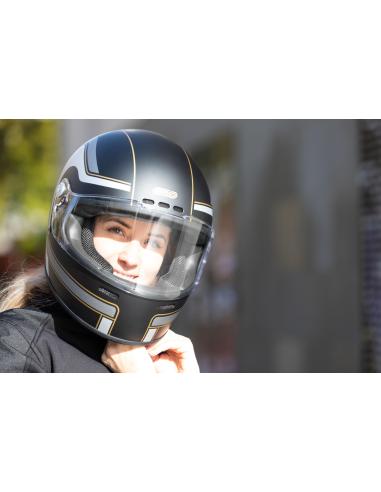 CASQUE INTÉGRAL FIBRE DE VERRE 22.06 SÉCURISÉ ET CONFORTABLE G07X - SEDONA BLACK MATT