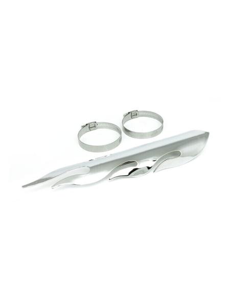Comprar Protector Calor Flame Cromado 30Cm a precio de oferta