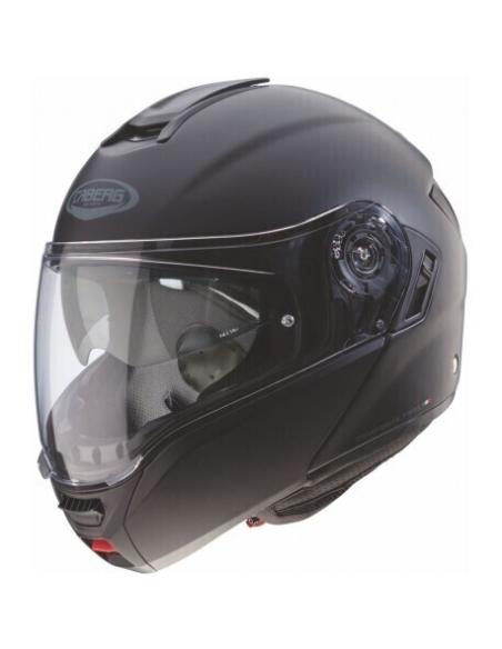 CABERG NEGRO MATE DE FIBRA DE CAPACETE MODULAR