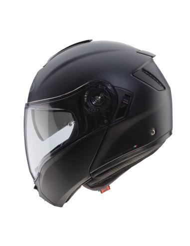 CABERG NEGRO MATE DE FIBRA DE CAPACETE MODULAR