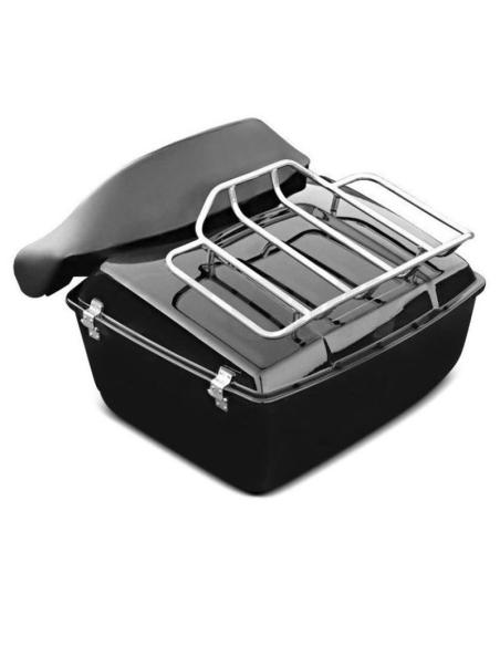Comprar Baúl Tour Pak Negro Brillo Tipo Oem 1997-2013 Con Respaldo Y Parrilla Incluida a precio de oferta