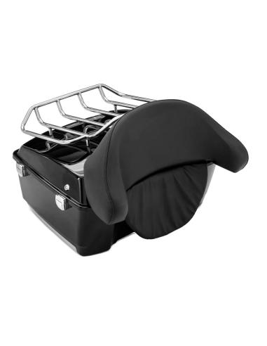 Comprar Baúl Tour Pak Negro Brillo Tipo Oem 1997-2013 Con Respaldo Y Parrilla Incluida a precio de oferta
