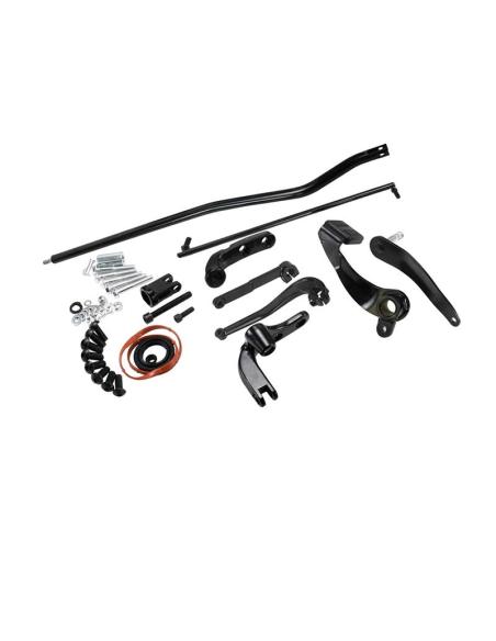 Kit De Comandos Avançados Preto Brilhante Harley Dyna 2006-2017 (Sem Pedaleiras)