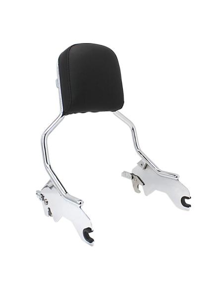 HOLDFAST QUICK-RELEASE CHROME SISSY BAR BACKREST FOR HARLEY LOW RIDER S / ST & SPORT GLIDE (2018-2023)