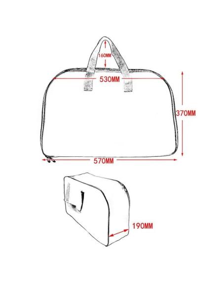 INNER BAG FOR HARLEY-DAVIDSON TOUR PAK (1993-2023), WATER-RESISTANT NYLON