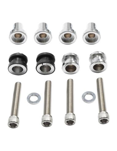 CHROME SISSY BAR BACKREST DOCKING KIT FOR HARLEY SOFTAIL FLDE, FLHC, FLHCS, FLSL, FXBB, FXFB, FXFBS, FXLR (2018-2023)