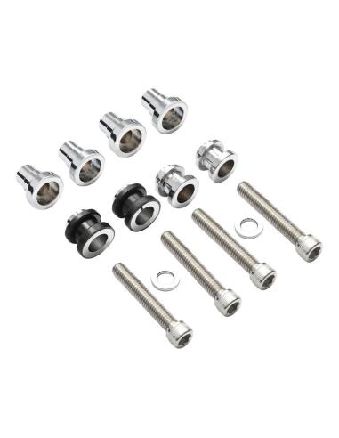 CHROME SISSY BAR BACKREST DOCKING KIT FOR HARLEY SOFTAIL FLDE, FLHC, FLHCS, FLSL, FXBB, FXFB, FXFBS, FXLR (2018-2023)
