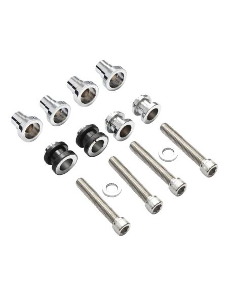 CHROME SISSY BAR BACKREST DOCKING KIT FOR HARLEY SOFTAIL FLDE, FLHC, FLHCS, FLSL, FXBB, FXFB, FXFBS, FXLR (2018-2023)