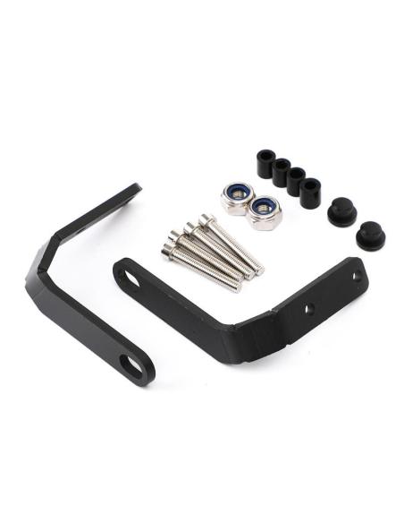MIRROR RELOCATION KIT FOR HONDA REBEL CMX500/300 (2017-2021), BLACK ALUMINUM