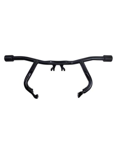 DEFESA TIPO ACROBÁTICA PARA HARLEY TOURING 2024+ COM TOPES EM PRETO BRILHANTE
