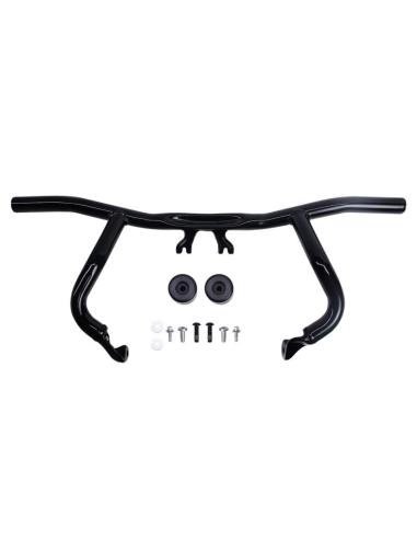 DEFESA TIPO ACROBÁTICA PARA HARLEY TOURING 2024+ COM TOPES EM PRETO BRILHANTE