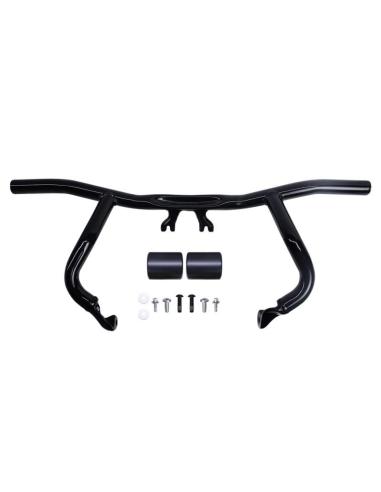 DEFESA TIPO ACROBÁTICA PARA HARLEY TOURING 2024+ COM TOPES EM PRETO BRILHANTE