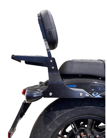 Comprar Respaldo Negro Con Portaequipajes Para Moto Morini Calibro - Spaan a precio de oferta