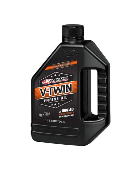 ÓLEO MINERAL MAXIMA RACING OILS V-TWIN 10W40 – 1 QUART (946ML)