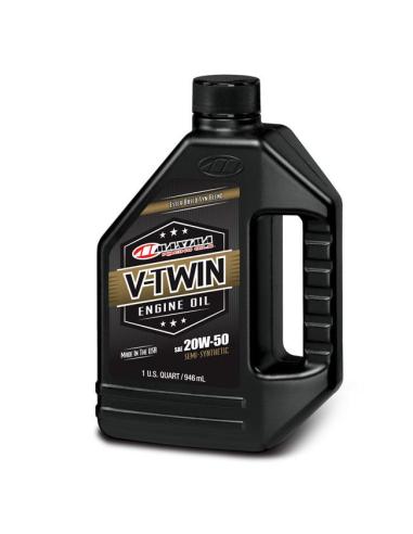 ÓLEO SEMISSINTÉTICO MAXIMA RACING OILS V-TWIN 20W50 – 1 QUART (946ML)