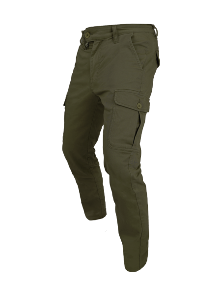 PANTALON BY CITY ARMY MAN GREEN AVEC POCHES MULTIFONCTIONS