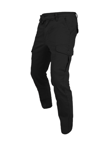 Acquista Pantaloni By City Army Man Nero Con Tasche Multifunzione in offerta