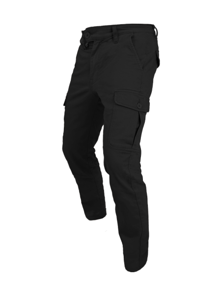BY CITY ARMY MAN BLACK PANTS WITH MULTIFUNCTIONAL POCKETS