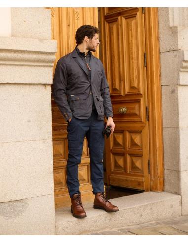 PANTALON BY CITY ARMY MAN BLUE AVEC POCHES MULTIFONCTIONS