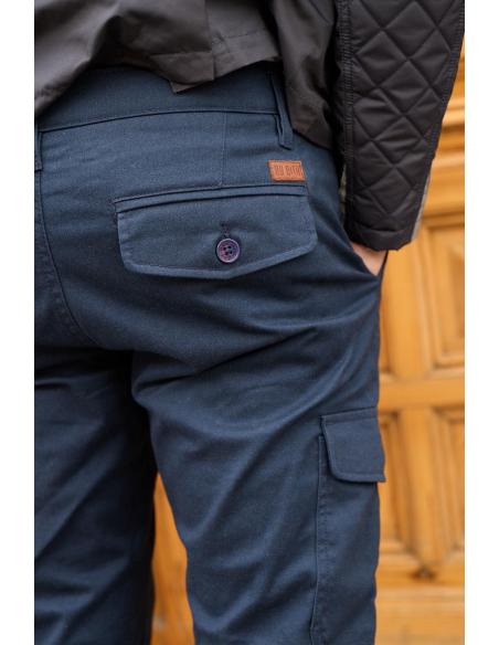 CALÇAS BY CITY ARMY MAN BLUE COM  BOLSOS MULTIFUNCIONAIS