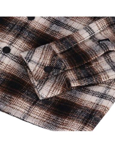 Chemise Roeg Blaze Flannel Marron | Résistance et Style Décontracté