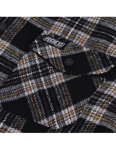 Chemise Roeg Blaze Flannel Grise | Style et Durabilité