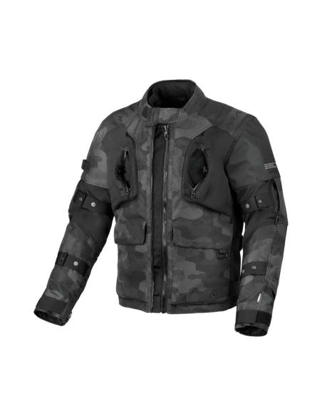 Macna Higera Black/Grey Camo Jacket | Aggressive Style & All-Season Protection