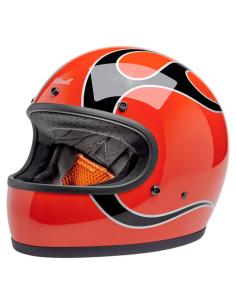 Capacete Biltwell Gringo 22.06 Comp Orange Flames