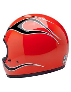 Capacete Biltwell Gringo 22.06 Comp Orange Flames 2