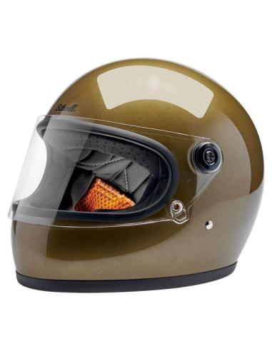 BILTWELL GRINGO S 22.06 UGLY GOLD METALLIC HELMET
